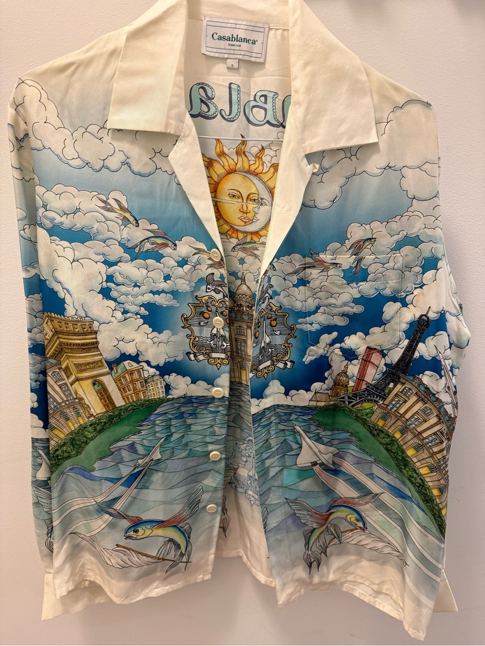 Men's Casablanca Le Vol Ideal Silk Shirt